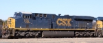 CSX 895 sits in the yard